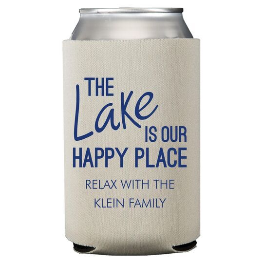 The Lake is Our Happy Place Collapsible Huggers